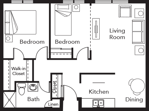 Floor Plan Two Bedroom