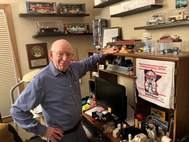 Lakeside Generations resident Larry Gunderson poses for a picture.